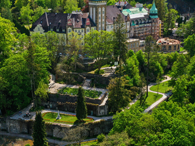 Terrace gardens in Lillafüred