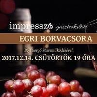 Eger wine dinner at Impresszó