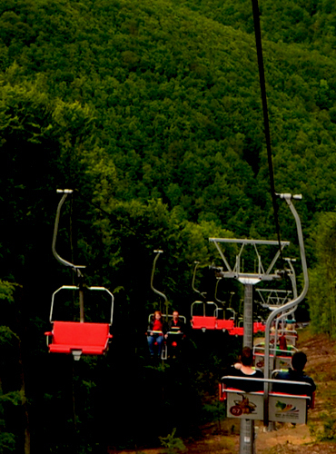 Chairlifts park in Lillafüred