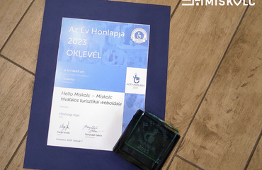 Minőségi díj nyertese a Hello Miskolc, Miskolc város turisztikai weboldala