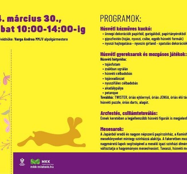 Diósgyőr Easter programs