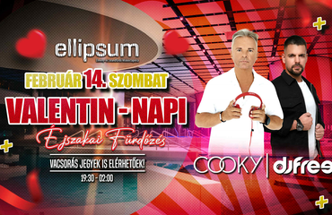 Valentin-napi éjszakai fürdőzés