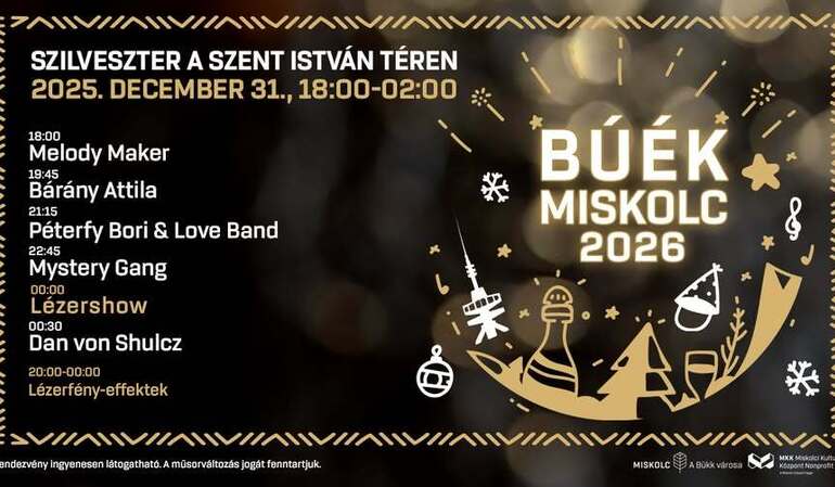 Szilveszter Miskolc belvárosában