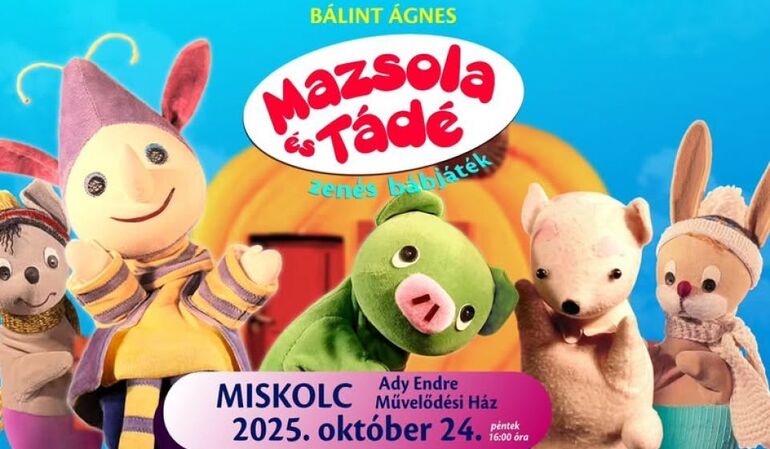 Mazsola és Tádé - zenés bábjáték