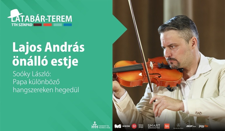 Papa különböző hangszereken hegedül