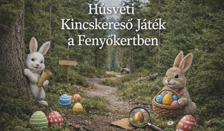 Húsvéti kincskereső játék - családi délután a Fenyőkertben