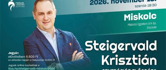 Steingervald Krisztián generációs előadása Miskolcon