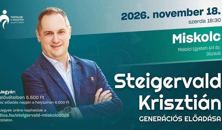 Steingervald Krisztián generációs előadása Miskolcon